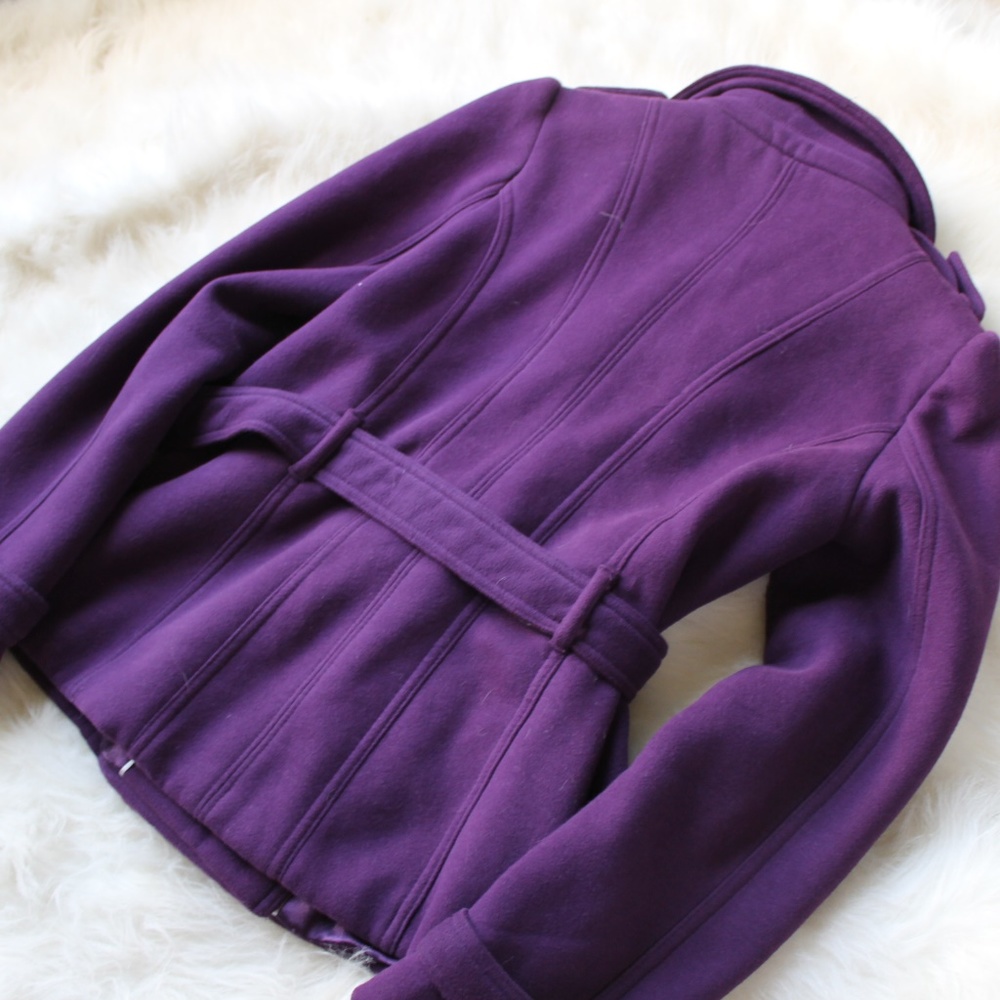 Purple Belted Coat - Picture 4 of 4
